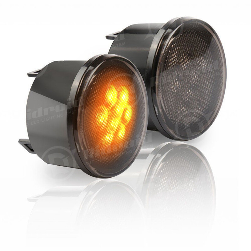 For Jeep Wrangler JK 7" Halo LED Headlights Fog Turn Lamps Tail Lights Combo Kit