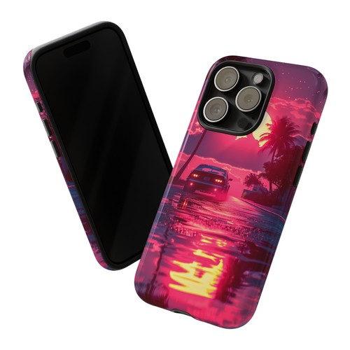 Neon Beach Sunset Drive Horizon Phone Case for iPhone, Samsung Galaxy, Pixel - 第 12/141 張圖片