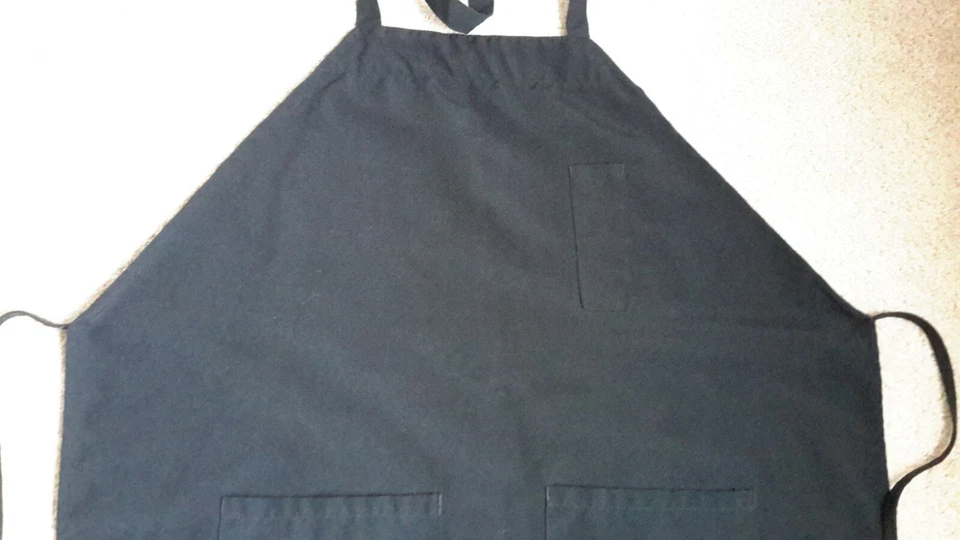 Delantal babero Infinity By Pinnacle adulto talla única negro poliéster delantero/bolígrafo/bolsillos Foto 4 de 4