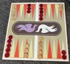 Vintage Selchow & Righter Backgammon 1975 Board Game Complete S and R Games
