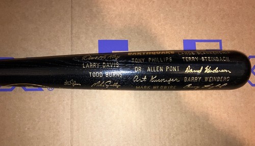 1989 Oakland Athletic’s World Champions Louisville Slugger Schläger - Bild 6 von 9