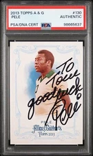 Pele SIGNED 2013 Topps Allen & Ginter's Card #130 Inscribed PSA Auto Authentic