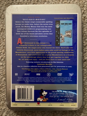 WALT DISNEY TREASURES MICKEY MOUSE CLUB DVD 2 DISK TIN BOX BRAND
