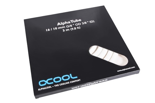 Alphacool Schlauch AlphaTube HF 16/10 (3/8"ID) - UV Weiß 3m (9,8ft) Retailbox 30 - Afbeelding 4 van 4