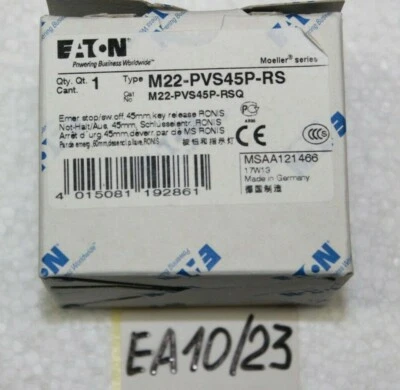 Eaton Not- Halt- Aus- Taste 121466 Typ M22-PVS45P-RS - Bild 1 von 3