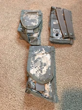 Military surplus MOLLE II Double Mag Pouch ACU Camo Magazine Pouch VGC USGI