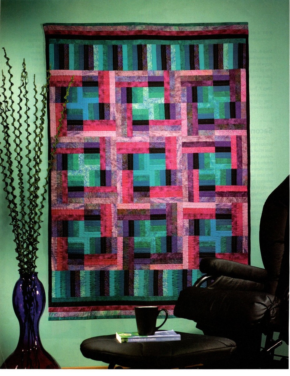 Twisted Rail Fence Quilt Pattern Spinning Rail Fence Quilt Pattern 3