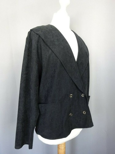 Veste femme Vintage MIKAVA effet velours parfait état TailleFR44 US12 UK16 EUR42 - Foto 4 di 8