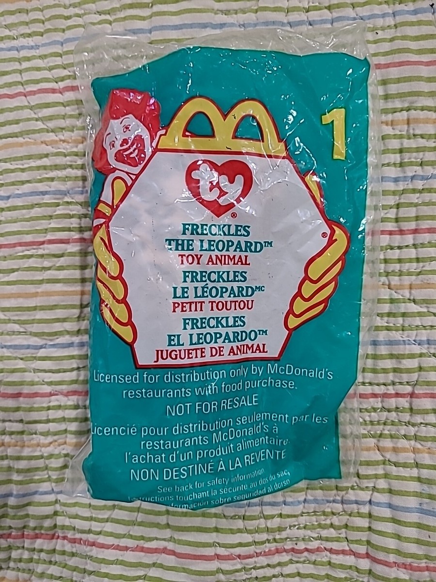 1993 RARE TAG ERROR! Ty McDonald's Teenie Beanie Baby FRECKLES THE