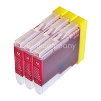 3X Magenta Tinte Kompatibel Zu Brother Dcp 130C 135C 150C 153C 157C 330C 350C 35
