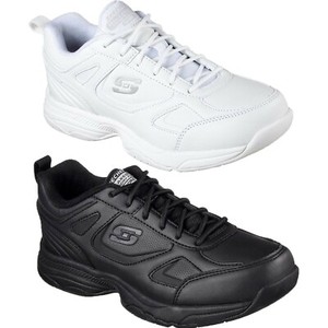 skechers slip resistant shoes white