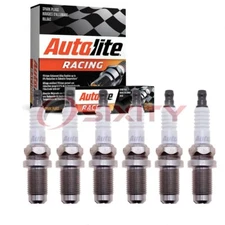 6 pc Autolite Racing AR3910X Spark Plugs for 7405 41R91 Ignition Wire ca