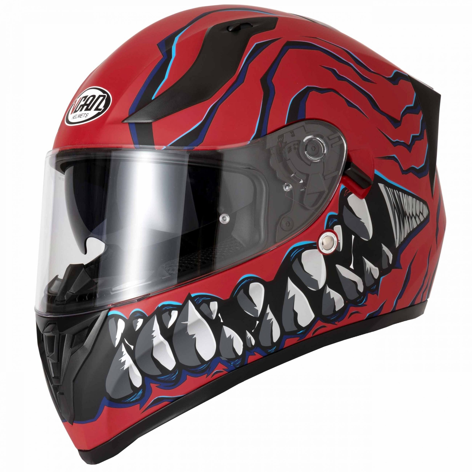 Vcan V128 Mordhi Red XS (53-54cm) DVS Full Face Motorcycle Helmet Motorbike
