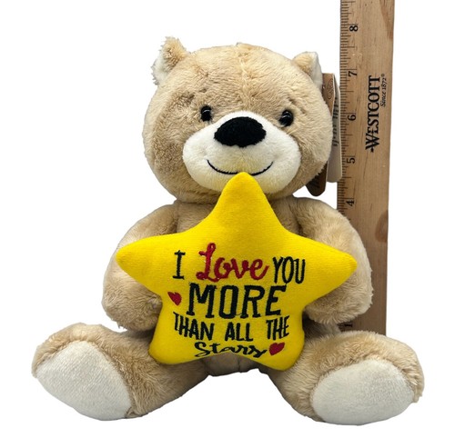 Ganz Love Lines Teddy Bear Stuffed Animal Plush Valentine's Day 7.5” NEW - 第 12/12 張圖片