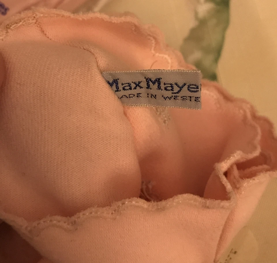 Guantes con ojales bordados vintage MAX MAYERS ROSA PARA MUJER ALEMANIA OCCIDENTAL NOS 7 Foto 2 de 4