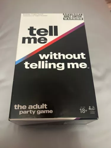 TELL ME WITHOUT TELLING ME THE ADULT PARTY GAME CARD - NEW