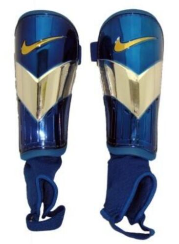 Nike - Hard Case Shinpads With Ankle Support - Men - Size: Adult 10 In Set.