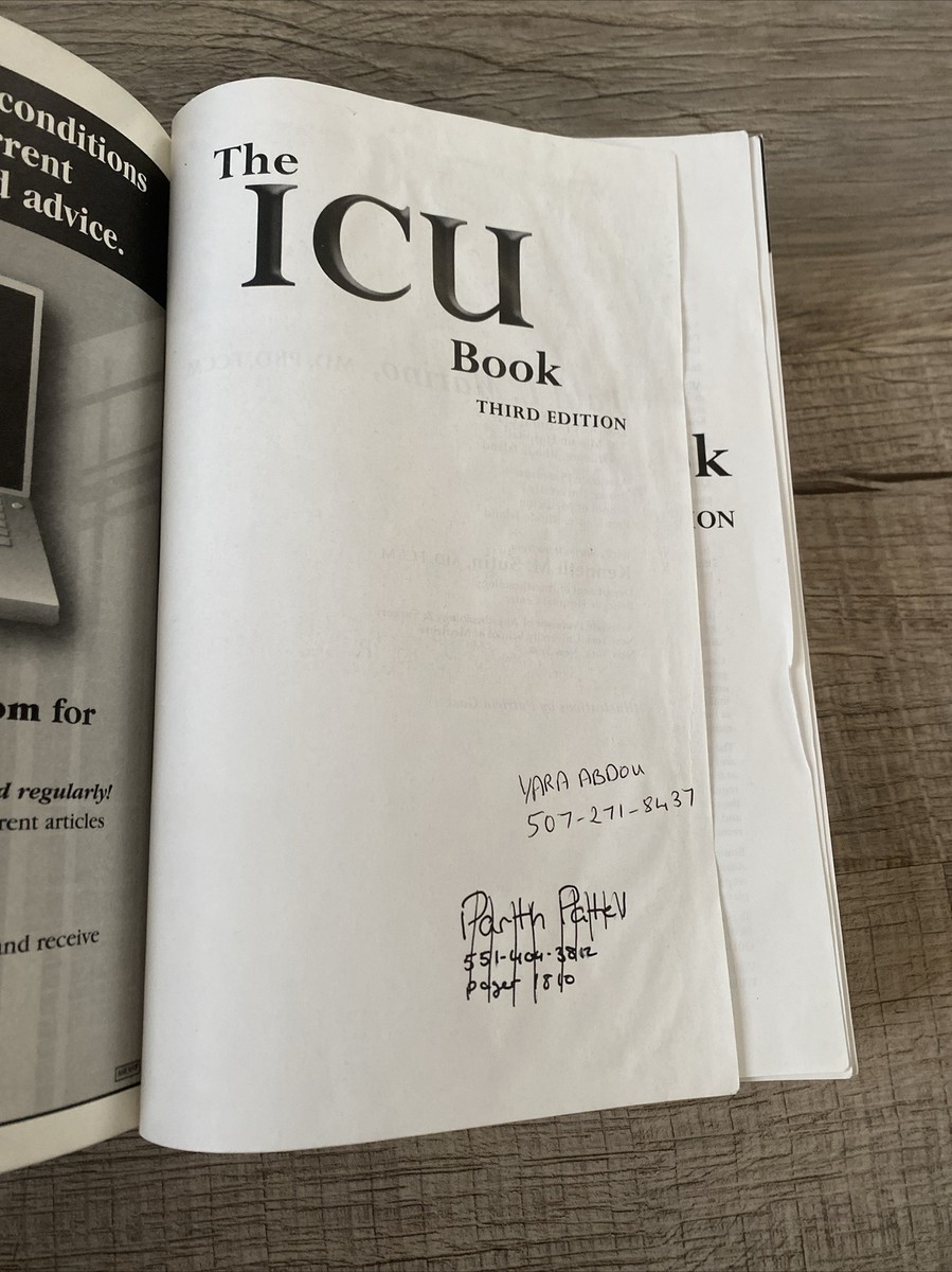 The ICU Book by Paul L. Marino 9780781748025| eBay