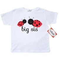 Inktastic Big Sis Toddler T-shirt Sister Ladybug Siblings Sisters Tees. Gift Kid Inktastic Big Sis Toddler T-shirt Sister Ladybug Siblings Sisters Tees. Gift Kid