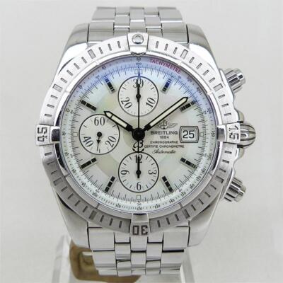 BREITLING Uhr A13356 Chronomat Evolution Shell Zifferblatt Automatik 43,7mm 3...