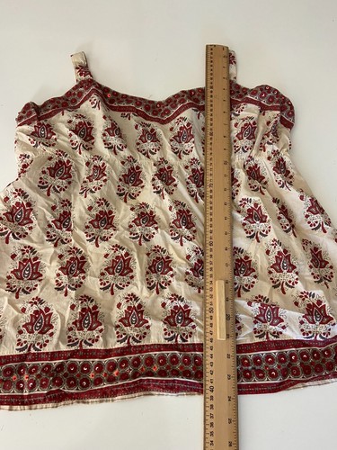 F&F size 18 womens summer top red mix shoulder strap 100% cotton - Picture 13 of 14