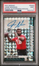 Jamie Newman - 2021 Mosaic Rookie Autograph Mosaic   PSA 9