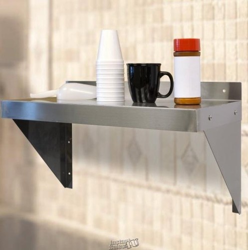 Buffalo Corporation SSWSHELF Shelf 24"W x 6"H x 12"D Stainless Steel - Picture 2 of 2