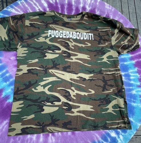 Fuggedaboudit! Shiperos Pizza T Shirt Camo XL - Picture 8 of 12