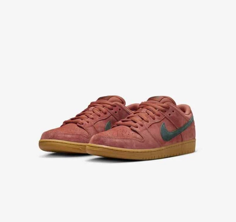 Nike SB Shoes Dunk Low Burnt Sunrise Vintage Green Gum Light Brown Sneakers