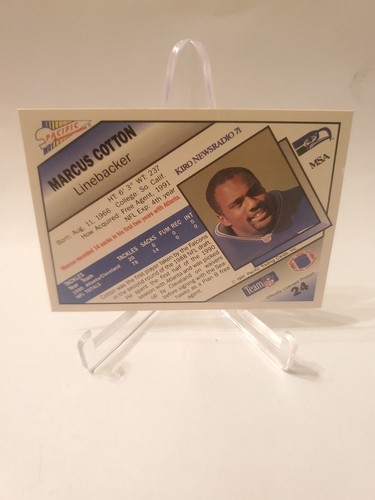 Marcus Cotton 1991 Pacific Oroweat #24 - Imagen 2 de 2