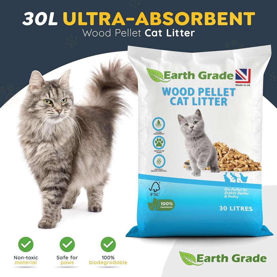 Photo inspiration: Picture Idea: Premium Wood Pellet Cat Litter Eco Friendly Odor Control 100