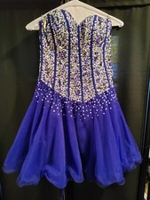 Purple prom or junior prom dress only worn one time. Brand - Narianna.