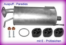 Endschalldämpfer Auspuff Endtopf für Opel Agila B 1.2 Typ H08 / F68 + Anbaukit