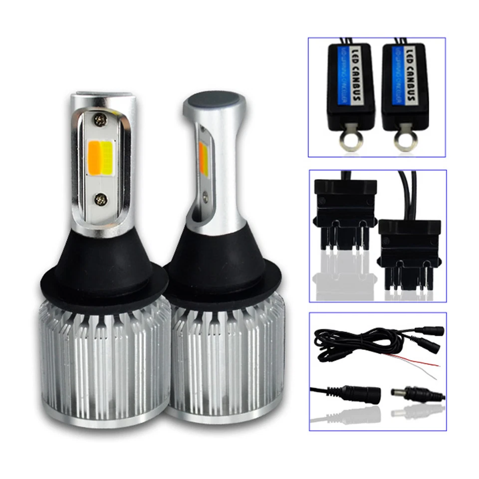 2x NUEVO CANBUS 3157 LED Bombilla Alto Brillo Señal de Giro Luz Switchback Blanco/Ámbar Foto 3 de 4
