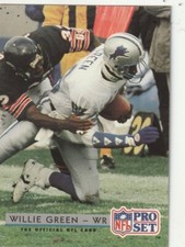 FREE SHIPPING-MINT-1992 Pro Set  #167 Willie Green LIONS PLUS BONUS CARDS