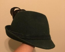 Vintage Capo Impragniert Hat Dark Green 60 from Austria