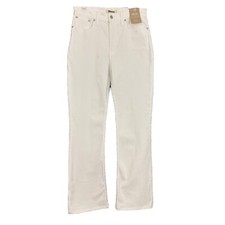 MADEWELL The Mid-Rise Kick Out Flare Jean 28T Light Wash White Denim A3