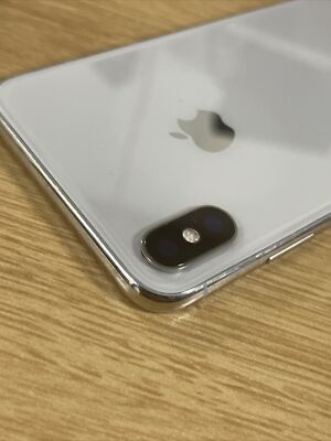 iPhone X Back Housing Replacement Silver White Frame With