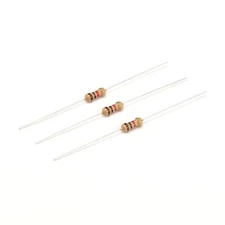1000pcs 62 68 75 82 91 100 120 150 180 200 220 ohm Ω 1/4W Carbon Film Resistor