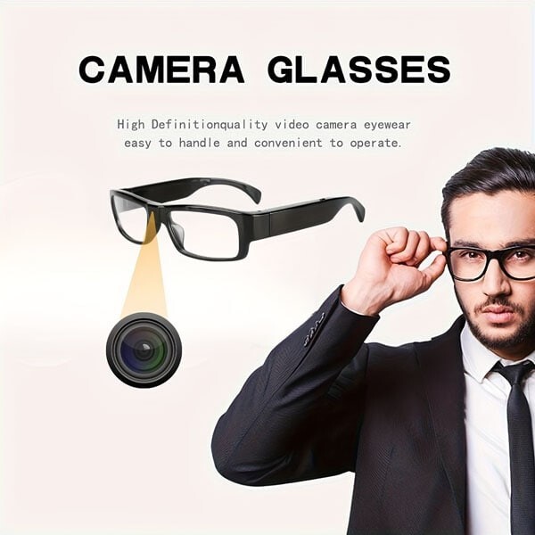 HD Eye Glasses Hidden Spy Camera with Built in DVR Video Secret