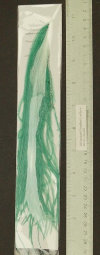 Sebastiani 5" to 7" Ostrich Plume Fringe 3" Sections Fly Tying/Intruder Feathers - Picture 34 of 64