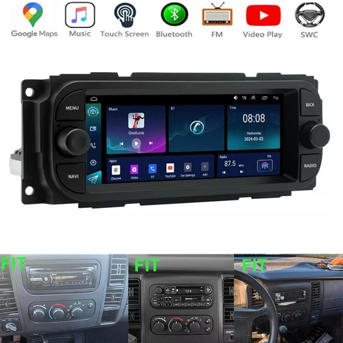 Radio estéreo para automóvil Dodge Dakota de 6,86" Carplay Android para Dodge Dakota 2001-2004 navegación GPS - Imagen 6 de 22