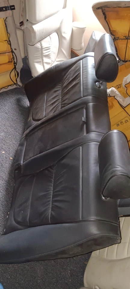 2004-2007 JAGUAR XJ8 XJ8L XJR SUPER V8 VANDEN PLAS REAR SEATS LEATHER COVERS - Image 2 of 3