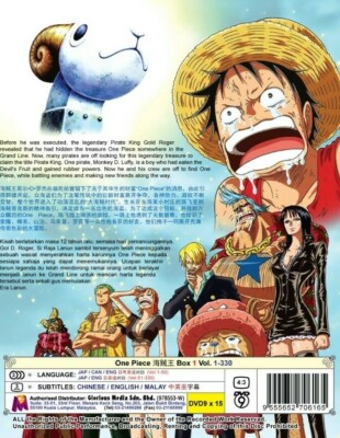 DVD ONE PIECE Box 1 Vol. 1-330 English Dubbed All Region FREESHIP