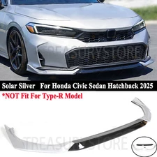 For Honda Civic Sedan Hatch 2025+ Yofer Solar Silver Front Bumper Lip Splitter