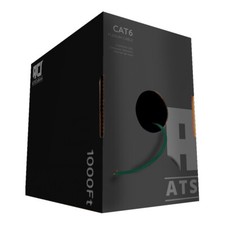 Cat6 Plenum 1000ft Bulk Ethernet Cable 23 AWG 550 MHZ Green