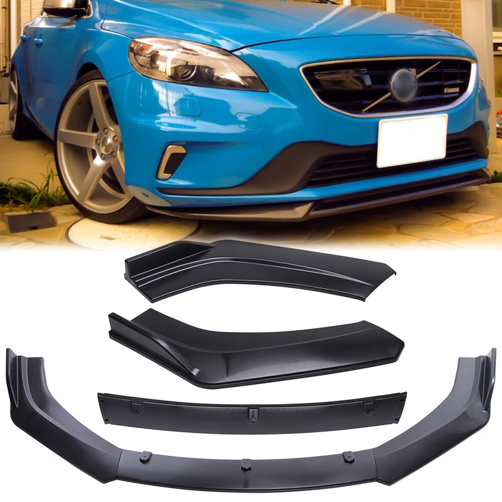 For Volvo S40 S60 S80 2006-2018 Front Bumper Lower Lip Spoiler Splitter  Body Kit