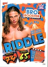 2021 Topps Slam Attax WWE Wrestling Card #228 Matt Riddle Bro Booster