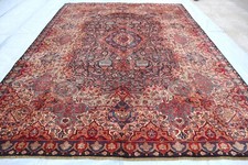 10x13 Animal Birds Pictorial Rug/ Afghan Handmade Tree Of Life rug/ Oversize rug