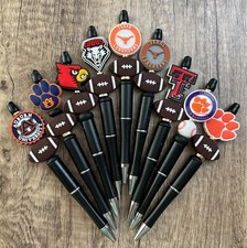 Handmade beaded pen. College Sports. Gifts. Collect.